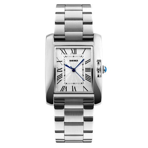 SKMEI - 1284 - Women Rectangle Dial Roman Numeric Index Watch - silver image 1