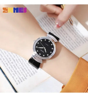 SKMEI - 2165 - Women Elegant Quartz Watch - silver/black-black image 1