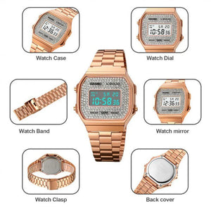 Skmei - 1808 - Digital Women Watch - RoseGold image 4