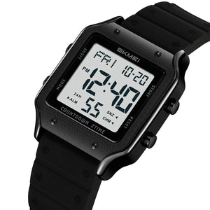 Skmei - 2526 - Women Digital Watch Original Silicone Strap - Black White image 0