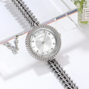 Skmei - 2548 - Women Minimal Quartz Timepiece - silver/silver image 1