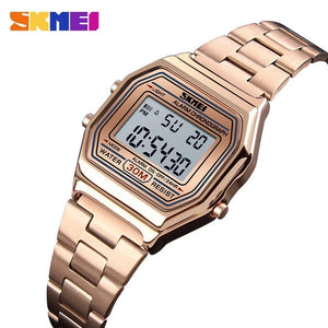 Skmei 1415 - Women Digital Stainless Steel Water Resistant - rose gold image 0