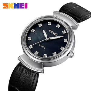 SKMEI - 2165 - Women Elegant Quartz Watch - silver/black-black image 0