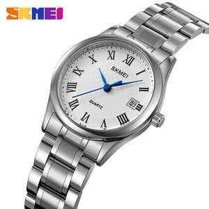 SKMEI - 2178 - Women Stainless Steel High Quality Luxury Watch - Silver image 0