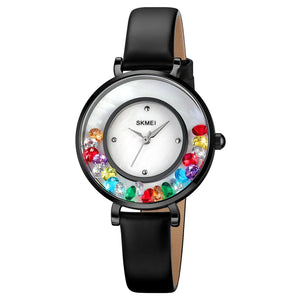 Skmei - 2041 - Women Minimal Quartz Timepiece - black image 1