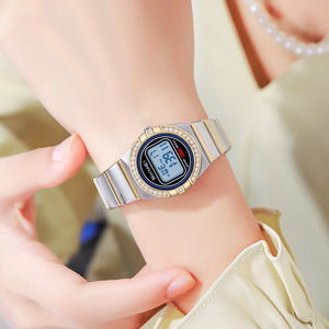 SKMEI - 2446 - Women Digital Stainless Steel Watch - gold/silver image 2