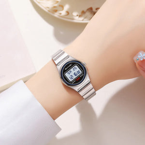 Skmei – 2338 – Women Digital Display Watch – Silver / Gold image 5