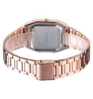 Skmei - 2258 - Dual Time Watch - RoseGold image 5