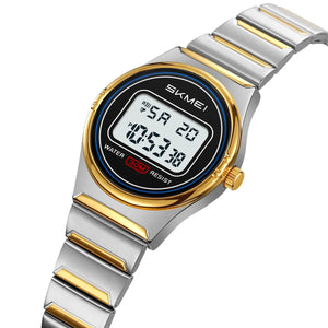 Skmei – 2338 – Women Digital Display Watch – Silver / Gold image 0