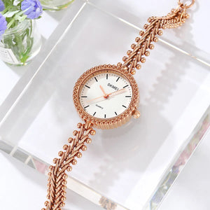 Skmei - 2548 - Women Minimal Quartz Timepiece - rose gold image 1
