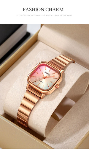 SKMEI - 2190 - Women Waterproof Luxury Stainless Steel - rose gold image 3