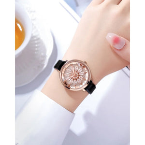 Skmei - 2268 - Women Rotating Flower - White image 2
