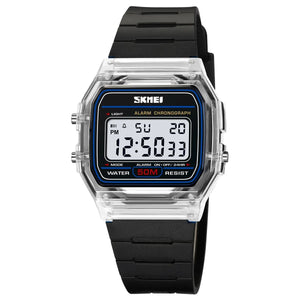 Skmei - 2056 - Women Neon Clear Digital Watch - White/Black image 0