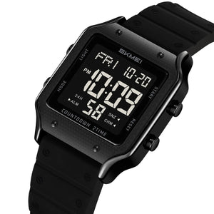 Skmei - 2526 - Women Digital Watch Original Silicone Strap - Black/Black image 0