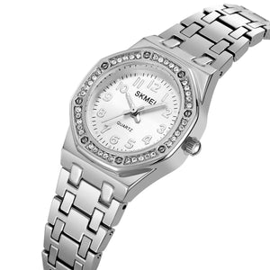 SKMEI - 2508 - Women Stainless Steel Luxury Watch - silver image 0