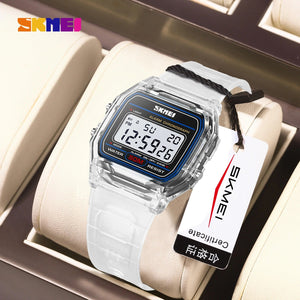 Skmei - 2056 - Women Neon Clear Digital Watch - White image 1