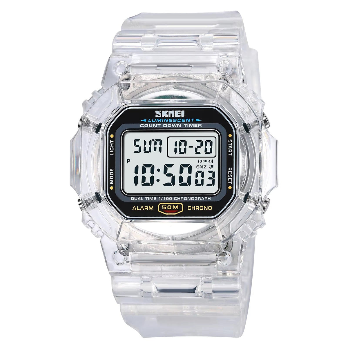 SKMEI - 1999 - High Quality Luxury Watch - White image 0