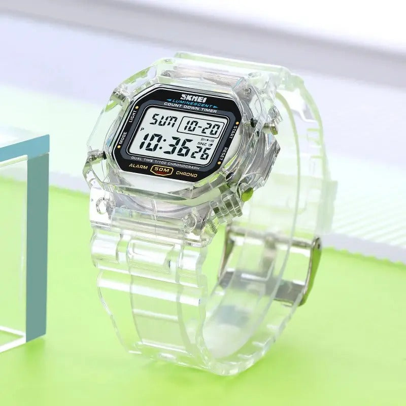 SKMEI - 1999 - High Quality Luxury Watch - White image 3