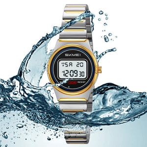 Skmei – 2338 – Women Digital Display Watch – Silver / Gold image 6