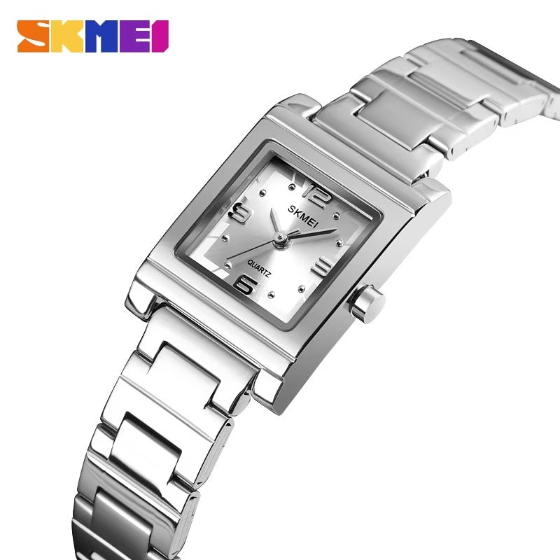 SKMEI 1388 Women Elegant Quartz Watch - Silver/Silver