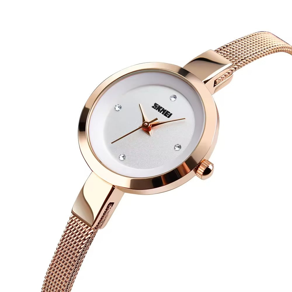 SKMEI 1390 Women Elegant Quartz Watch - RoseGold