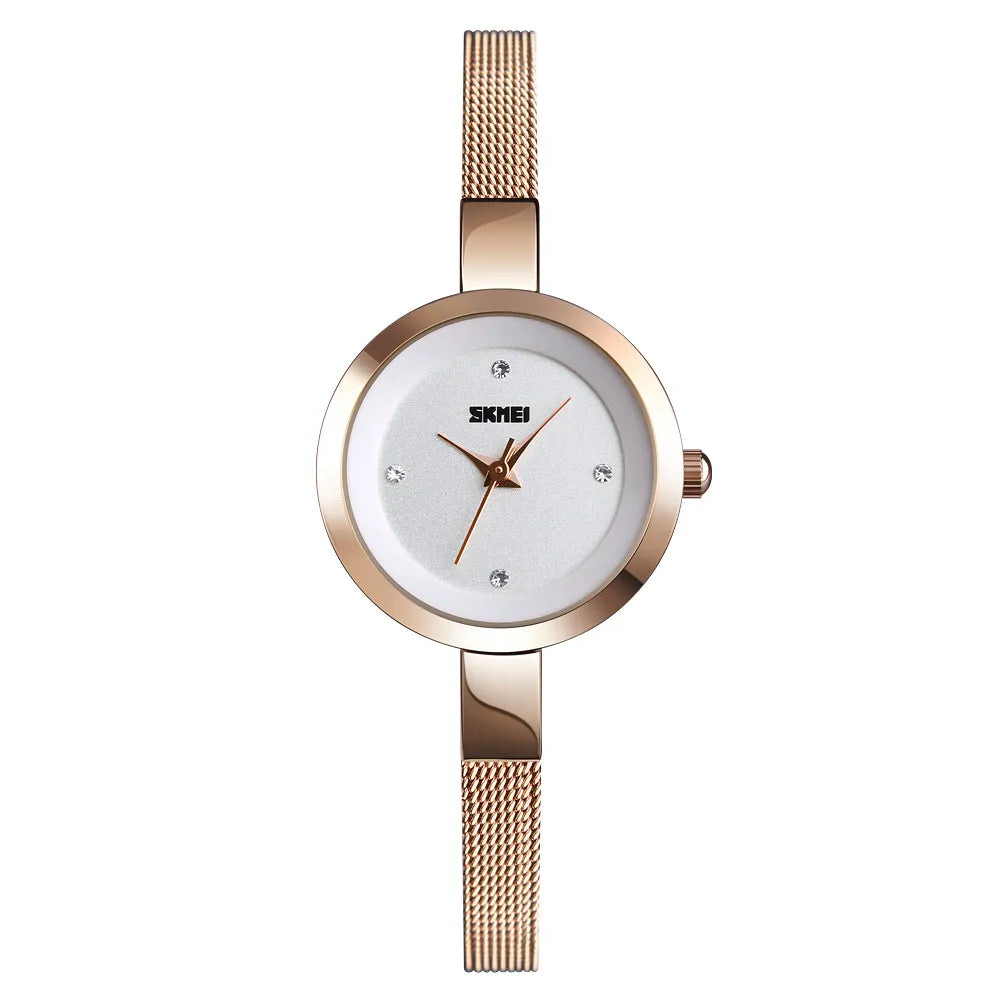 SKMEI 1390 Women Elegant Quartz Watch - RoseGold