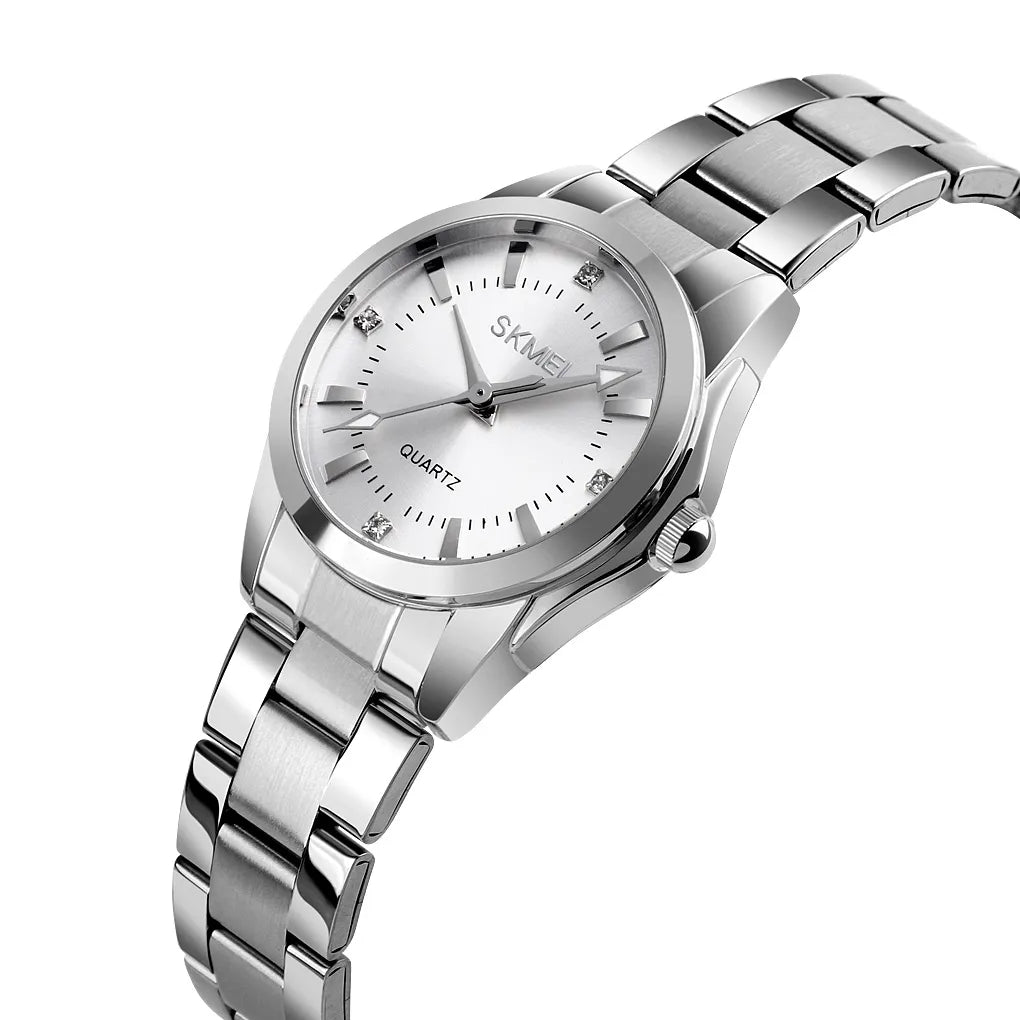 SKMEI 1620 Women Elegant Quartz Watch - Silver/Silver