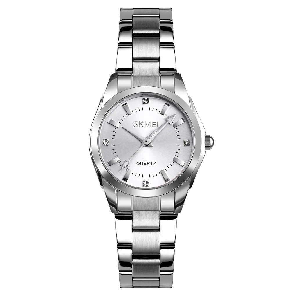 SKMEI 1620 Women Elegant Quartz Watch - Silver/Silver