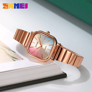 SKMEI - 2190 - Women Waterproof Luxury Stainless Steel - rose gold image 5