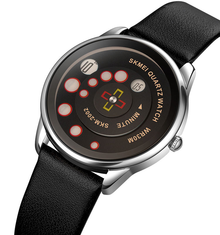 SKMEI 2002 Women Creative Fashion Quartz Watch - Silver/Black