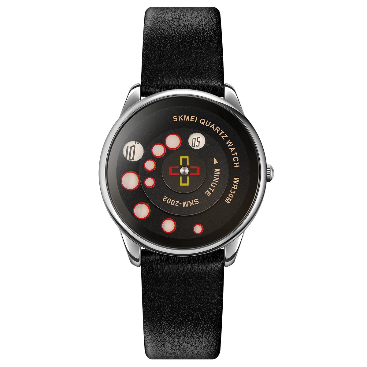 SKMEI 2002 Women Creative Fashion Quartz Watch - Silver/Black