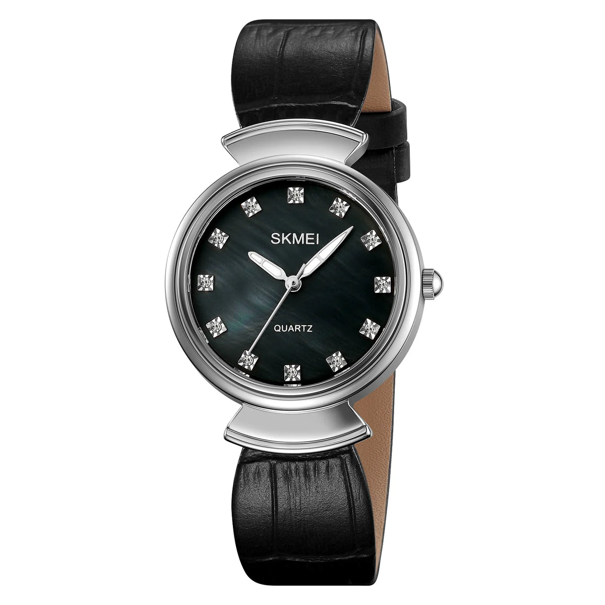 SKMEI 2165 Women Elegant Quartz Watch - silver/black-black