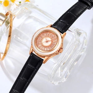 SKMEI 2172 Elegant Women Quartz Watch - Rosegold/Black