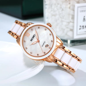 SKMEI 2175 Women Elegant Quartz Watch - RoseGold