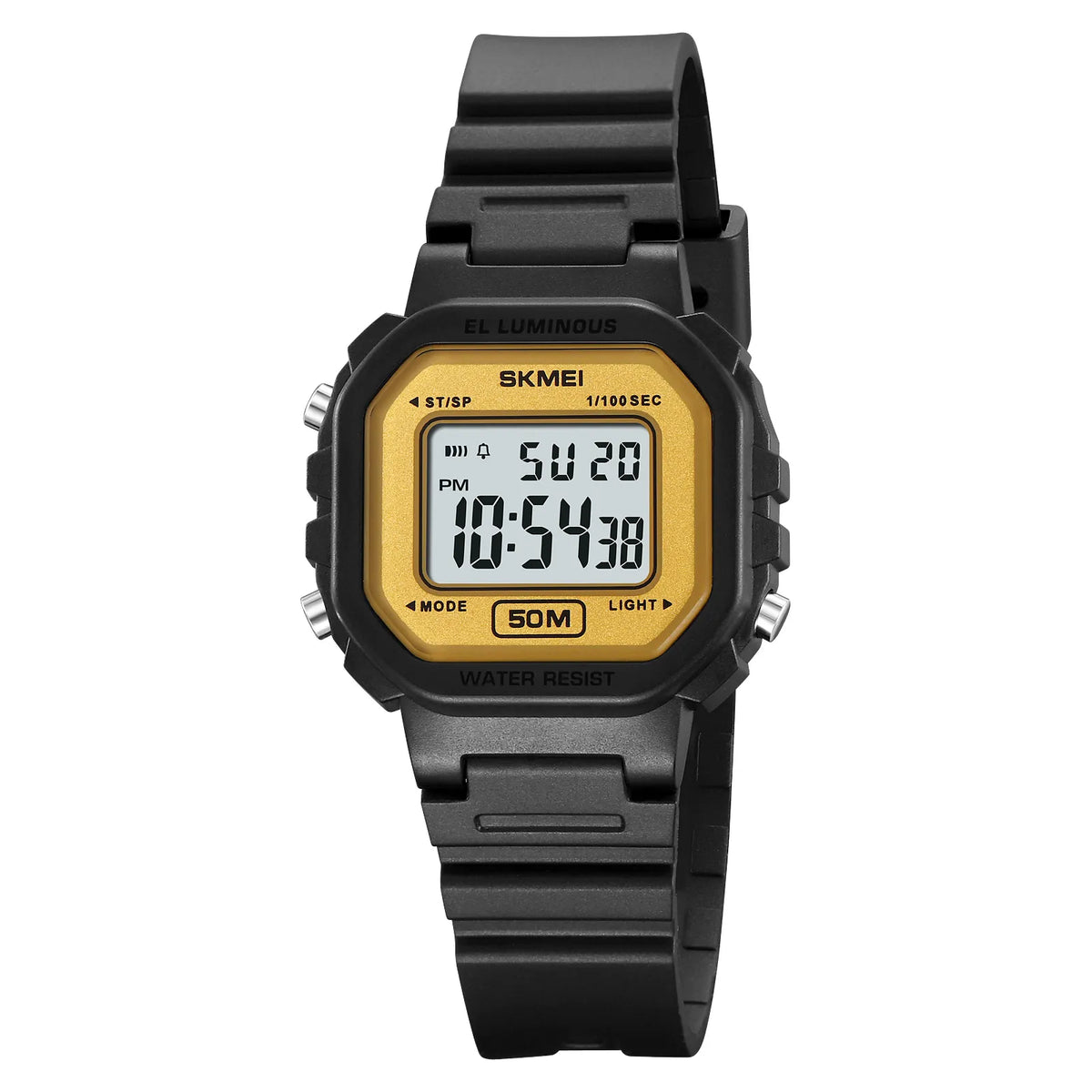 SKMEI 2326 Ladies Classic Digital Sports Watch - Black/Gold