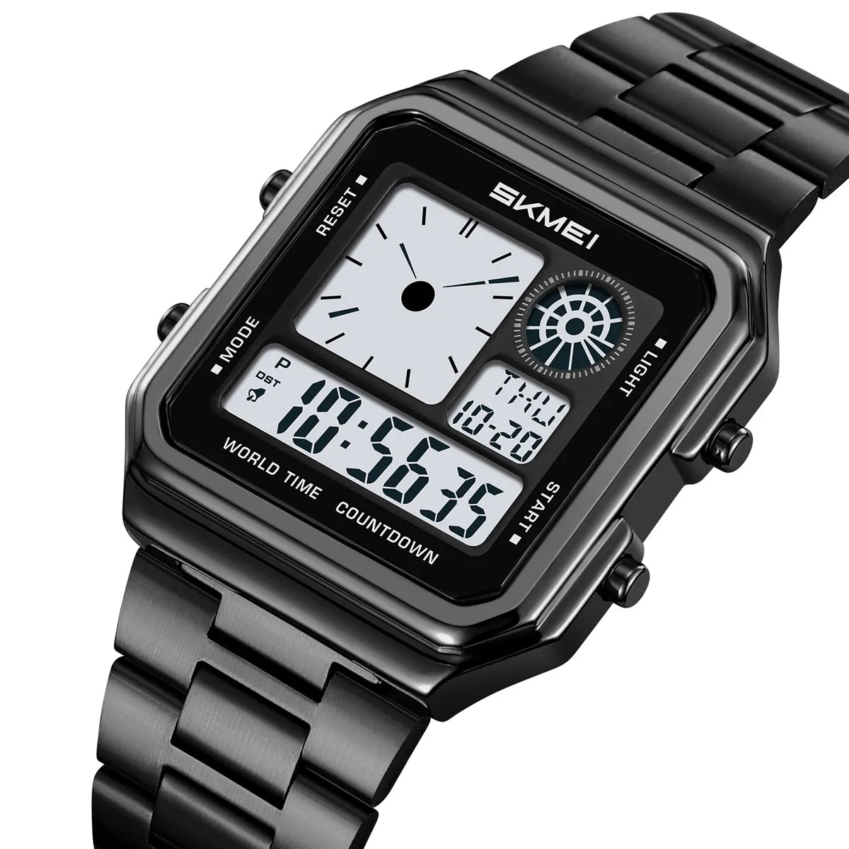 SKMEI 2451 Digital World Time Watch - Black