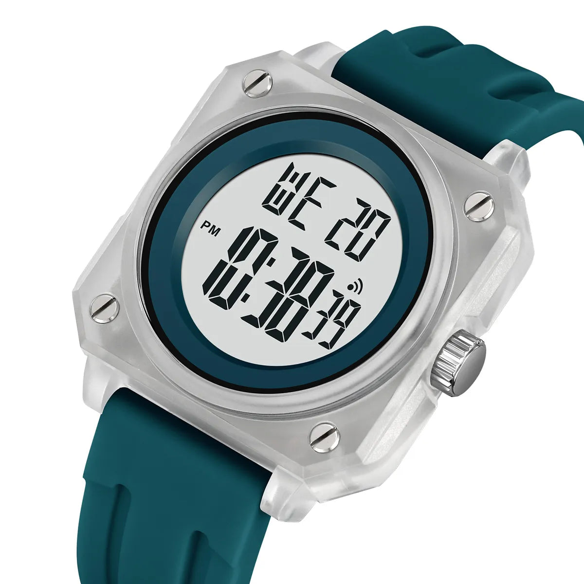 SKMEI 2488 Digital Sports Watch - White/Blue