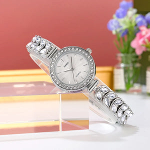 SKMEI 2547 Elegant Women Jewelry Watch - Silver