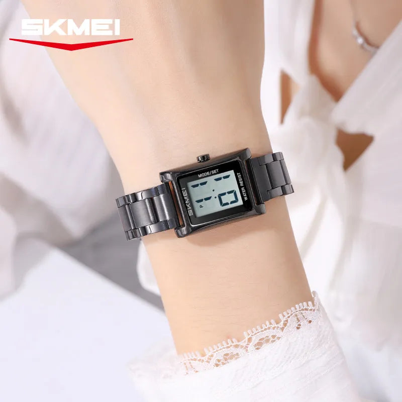 SKMEI 2569 Women Digital Steel Watch - Black
