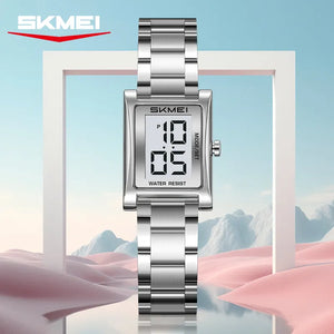 SKMEI 2569 Women Digital Steel Watch - Silver