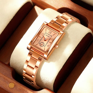 SKMEI 2570 Women Down Second Quartz Watch - Rosegold/Rosegold