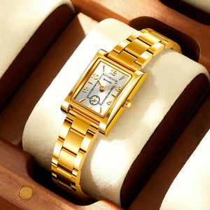 SKMEI 2570 Women Down Second Quartz Watch - Gold/Silver