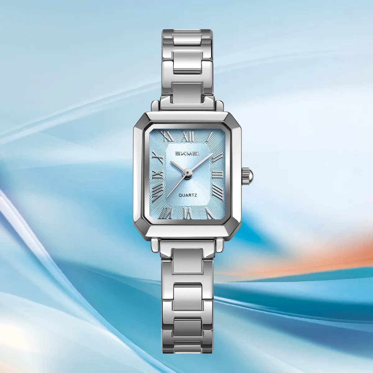 SKMEI 2582 Elegant Ladies Watch - Silver/Blue