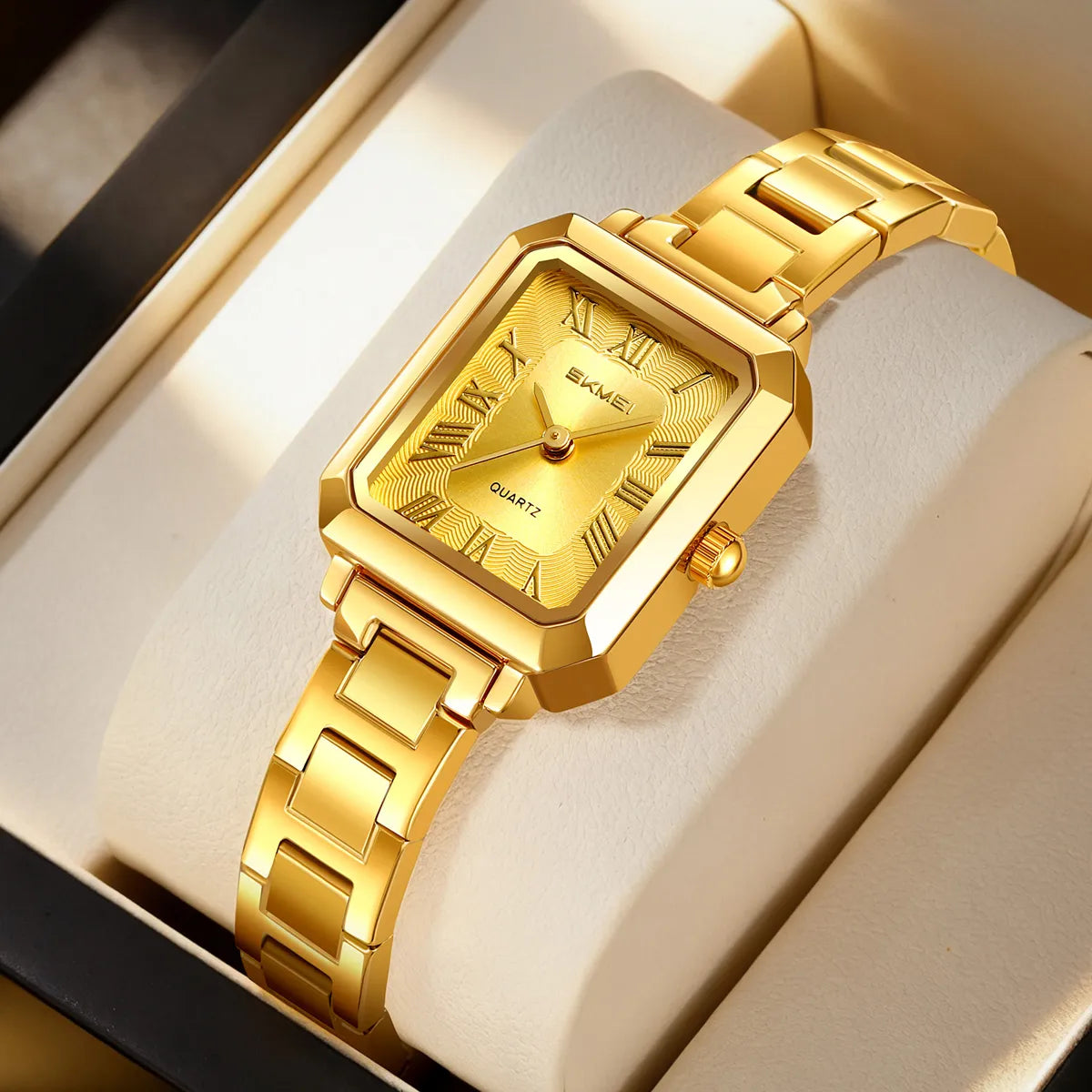 SKMEI 2582 Elegant Ladies Watch - Gold/Gold