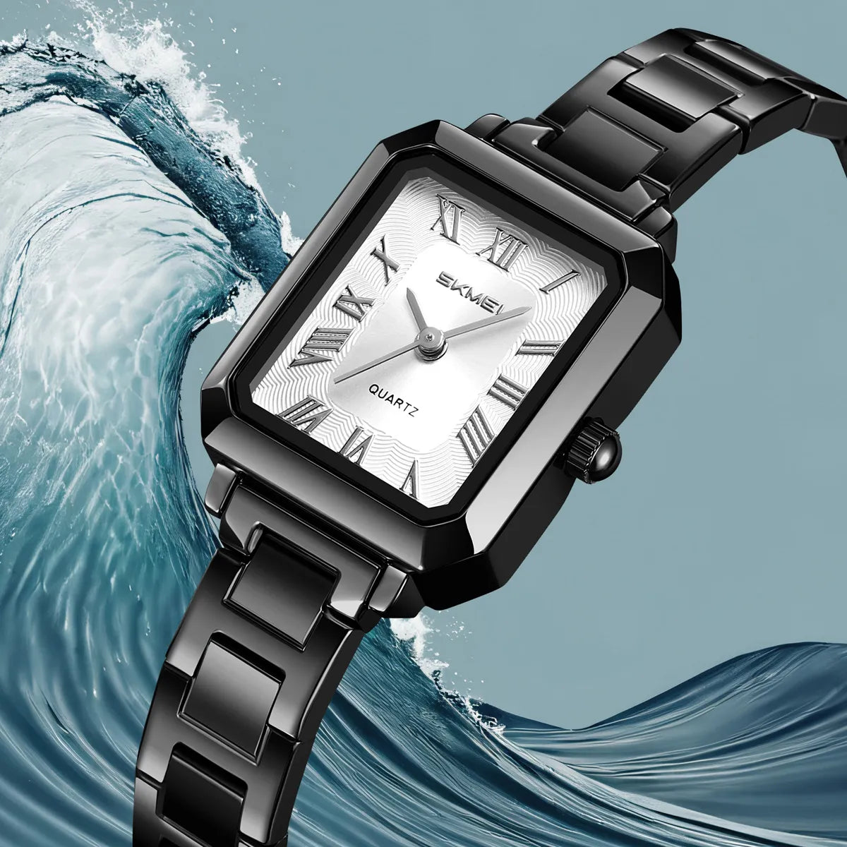 SKMEI 2582 Elegant Ladies Watch - Black/Silver