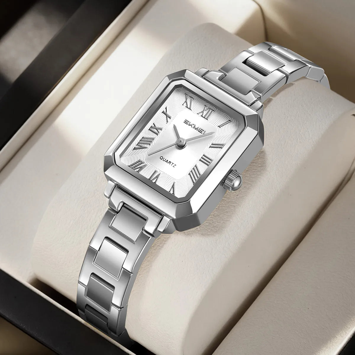 SKMEI 2582 Elegant Ladies Watch - Silver/Silver