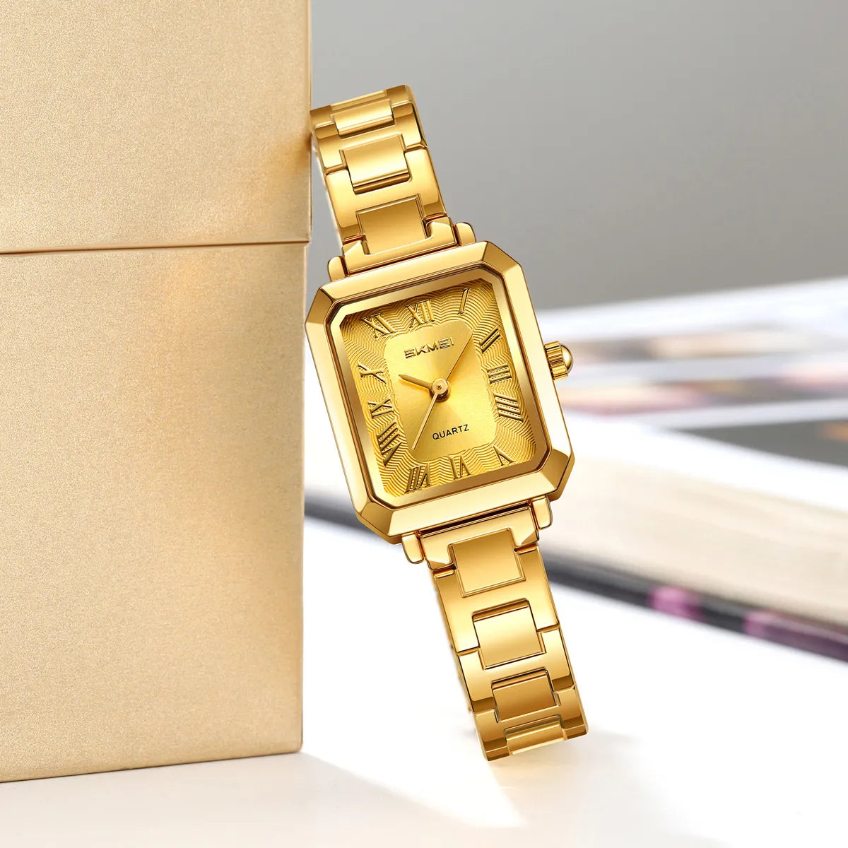 SKMEI 2582 Elegant Ladies Watch - Gold/Gold