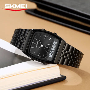 SKMEI 2585 Women Digital Stainless Steel Watch - black