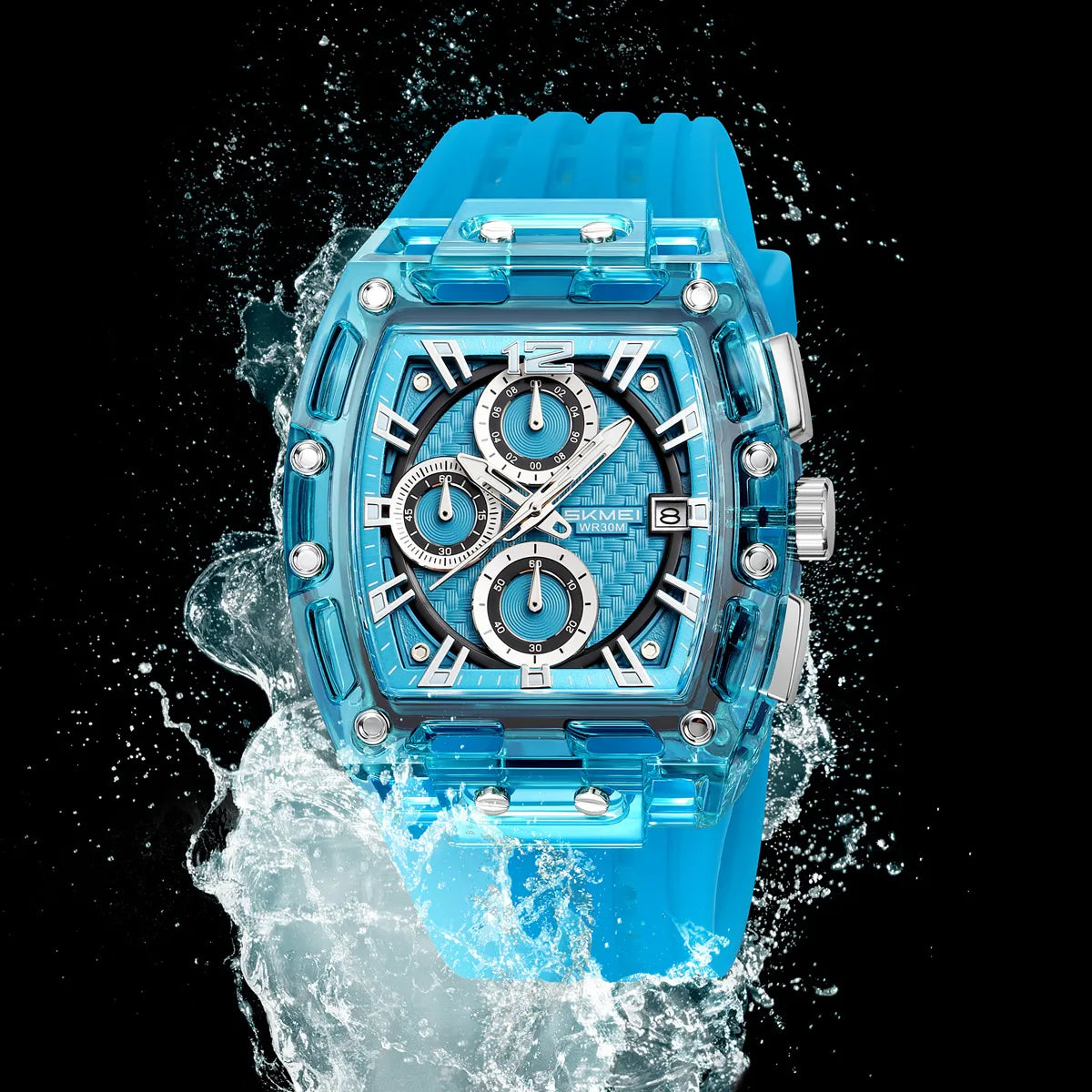 SKMEI 2606 Sport Chronograph Watch - Blue