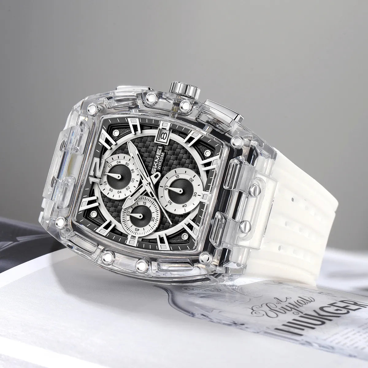 SKMEI 2606 Sport Chronograph Watch - White